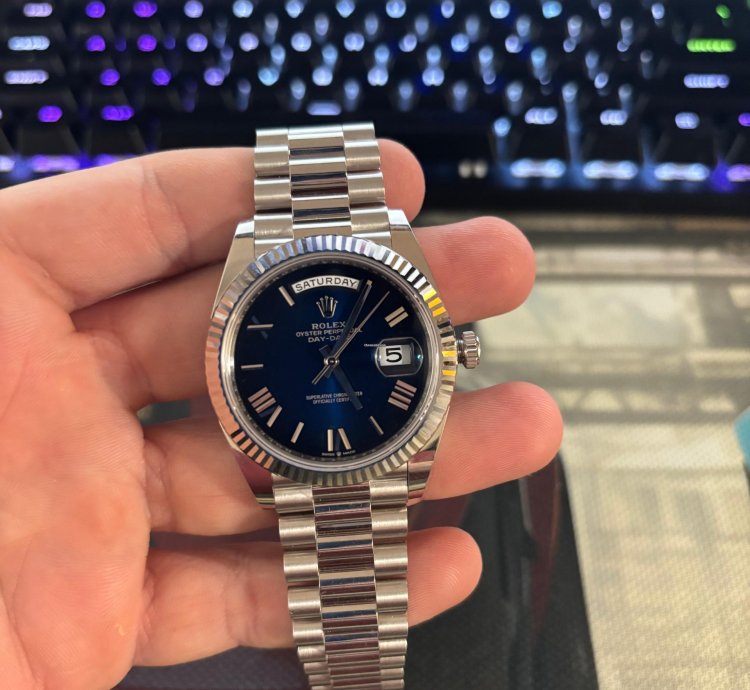Rolex Day-date 40 2024 Rolex Daydate Ombre Dial In Platinum