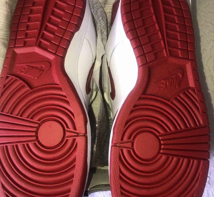 Supreme Sb Dunk Low Red White White Red Varsity Red