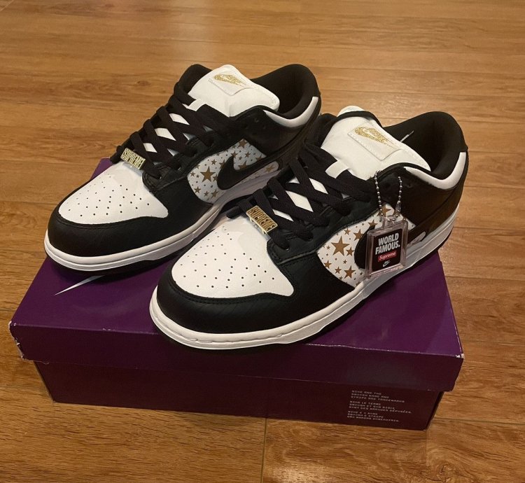 Supreme Sb Dunk Low Stars black