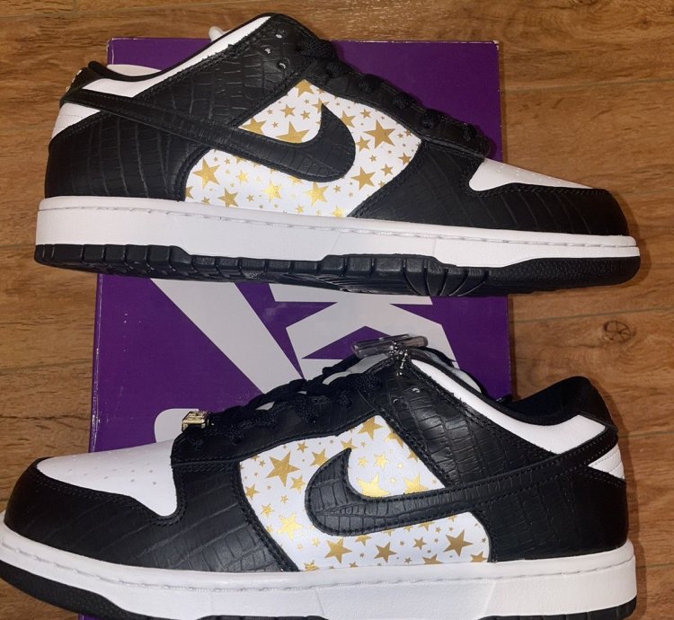 Supreme Sb Dunk Low Stars black