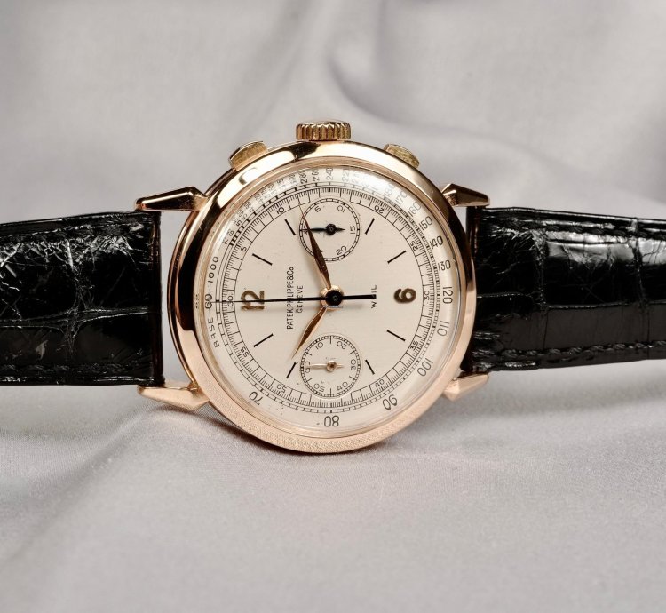 Patek Philippe Chronograph Ref 1579 Pink Gold Casa Weil Original 1945 Chronograph - Cal 13 Ch