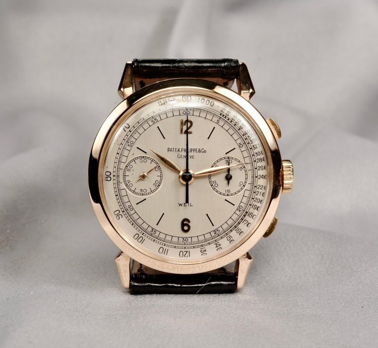 Patek Philippe Chronograph Ref 1579 Pink Gold Casa Weil Original 1945 Chronograph - Cal 13 Ch