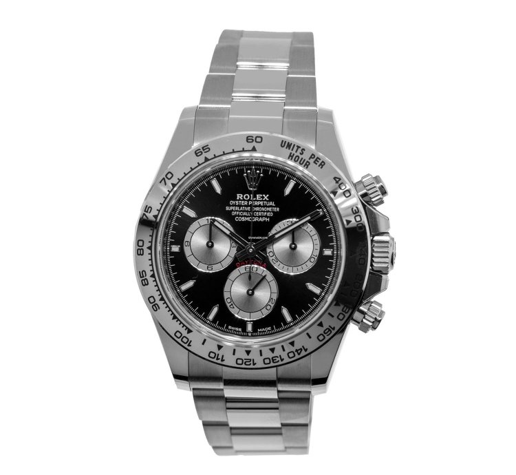 Rolex Daytona 40mm White Gold Black Index Dial White Gold Bezel 126509