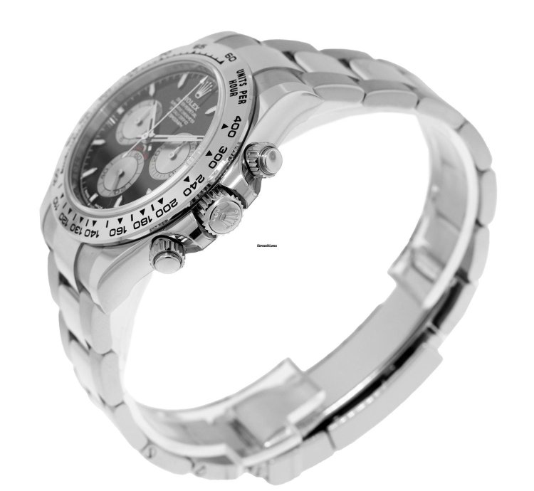 Rolex Daytona 40mm White Gold Black Index Dial White Gold Bezel 126509