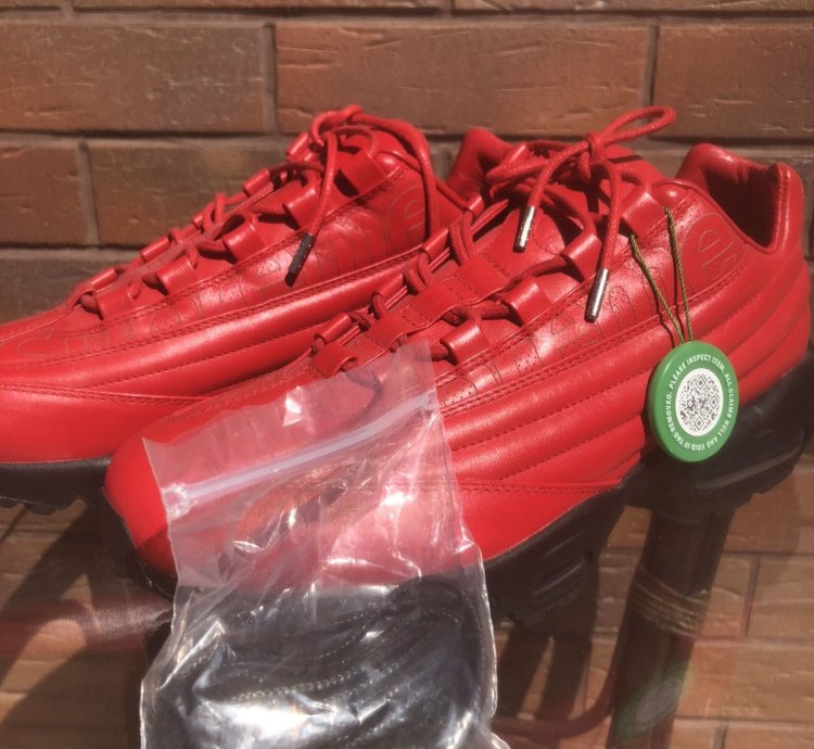 Supreme Swarovski Air Max 95 Lux Gym Red 2019