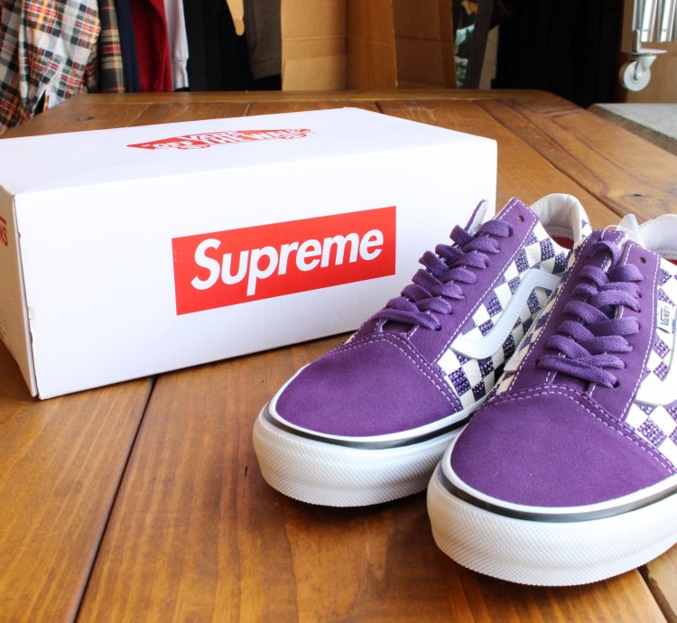 Supreme Swarovski Purple Vans