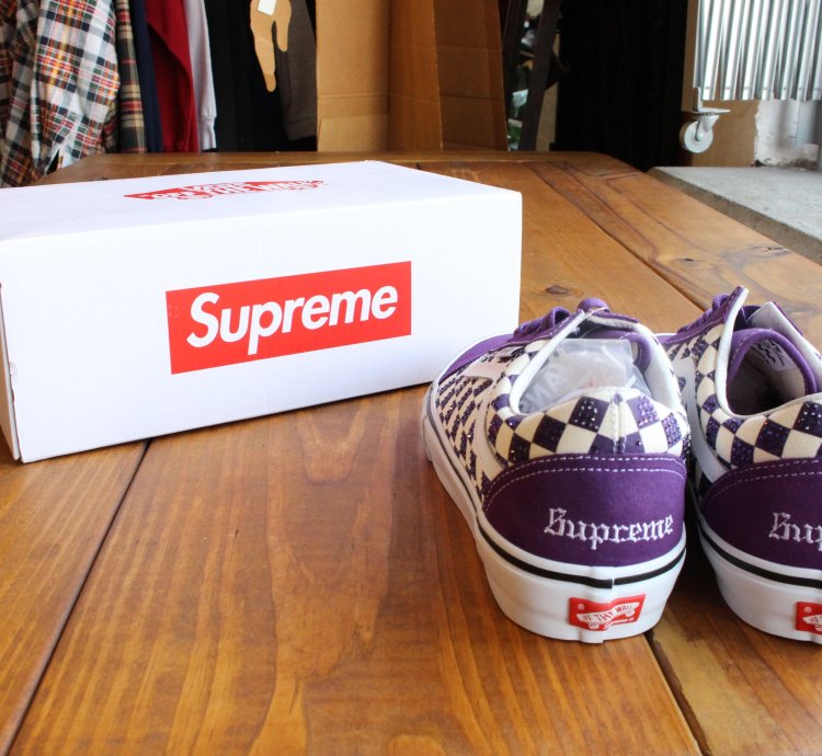 Supreme Swarovski Purple Vans