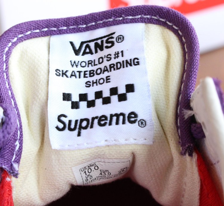 Supreme Swarovski Purple Vans