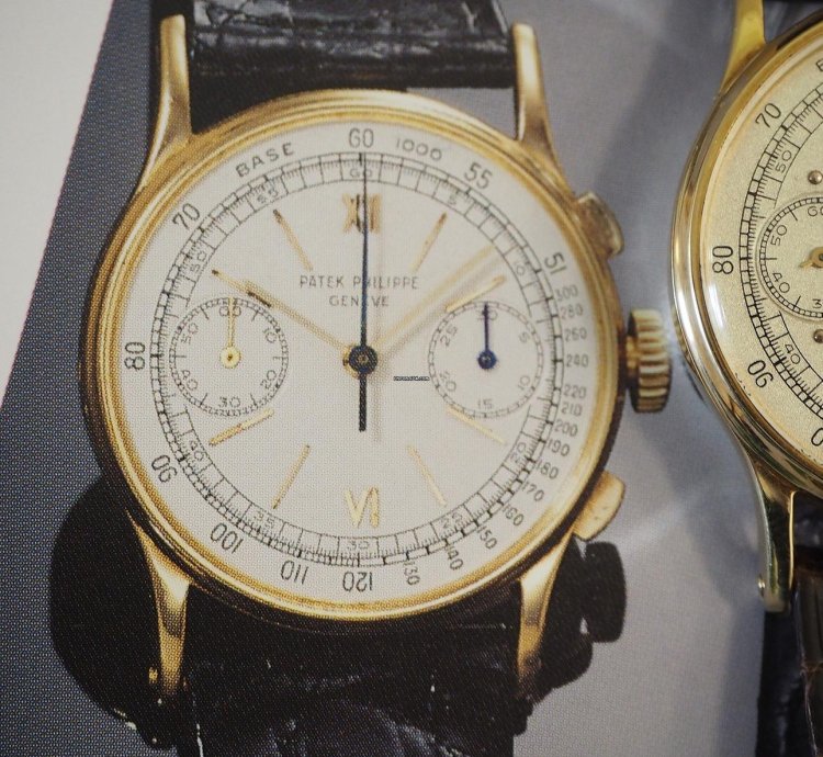 Patek Philippe Chronograph Ref Cal 130 Gold 18k 750 From 1950