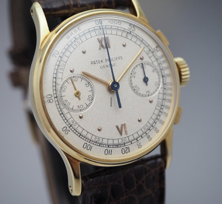 Patek Philippe Chronograph Ref Cal 130 Gold 18k 750 From 1950