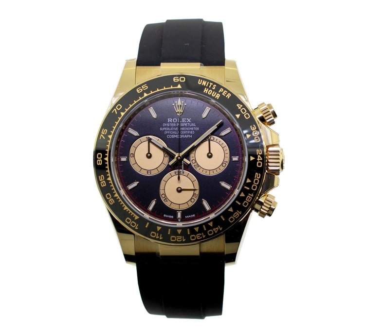 Rolex Daytona 40mm Yellow Gold Black Dial Black Bezel Paul Newman 126518