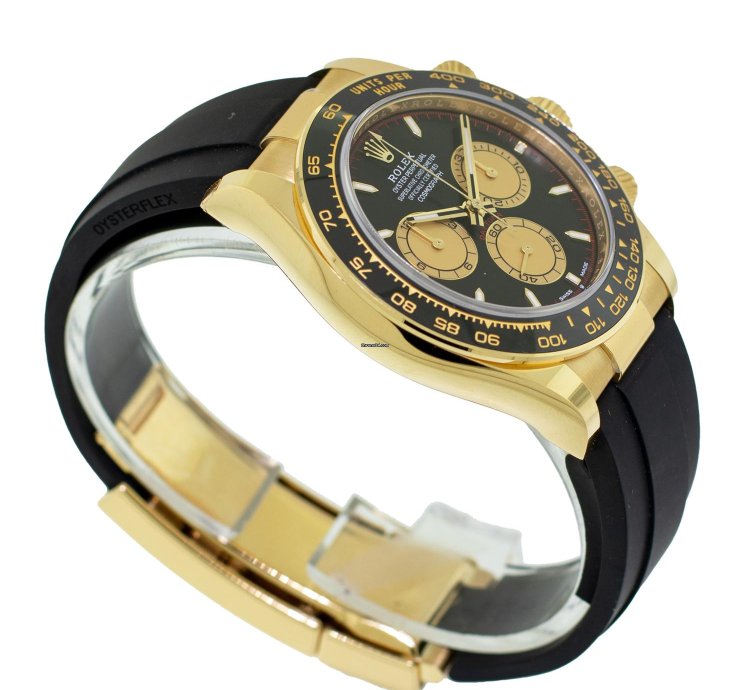Rolex Daytona 40mm Yellow Gold Black Dial Black Bezel Paul Newman 126518
