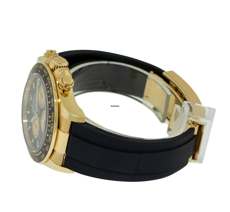Rolex Daytona 40mm Yellow Gold Black Dial Black Bezel Paul Newman 126518