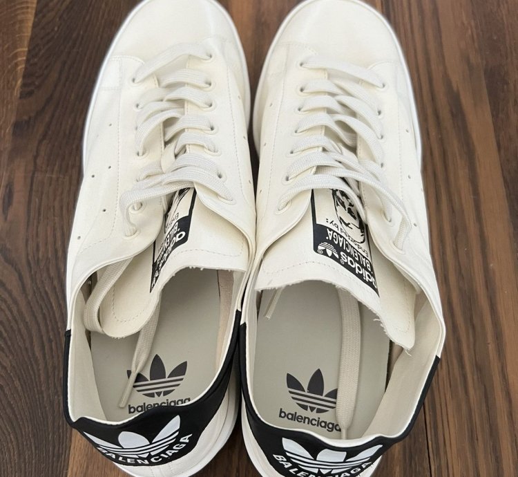 Balenciaga Adidas Stan Smith Sneaker In Off White