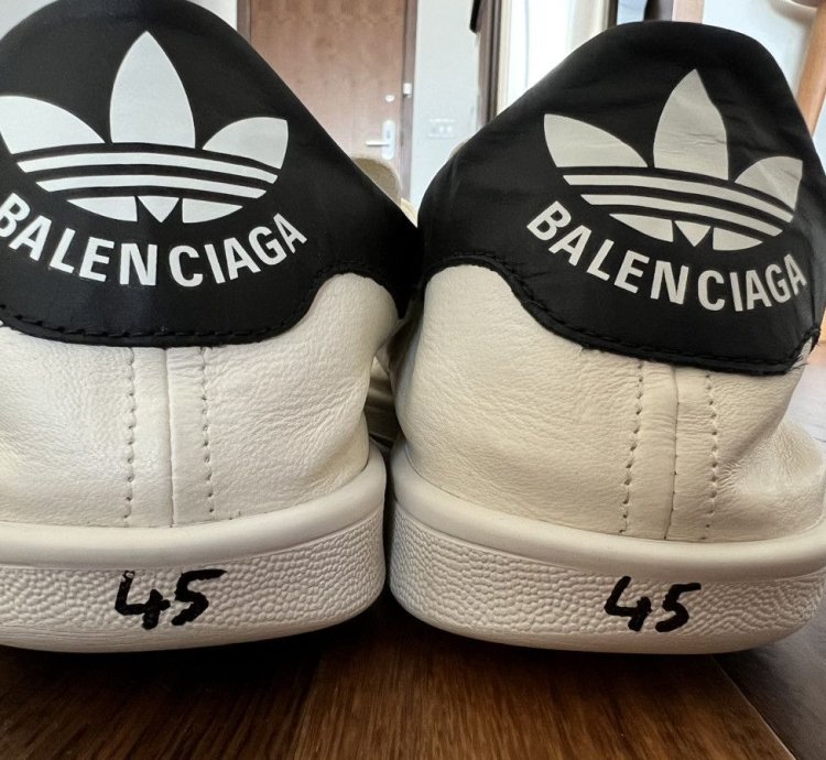Balenciaga Adidas Stan Smith Sneaker In Off White