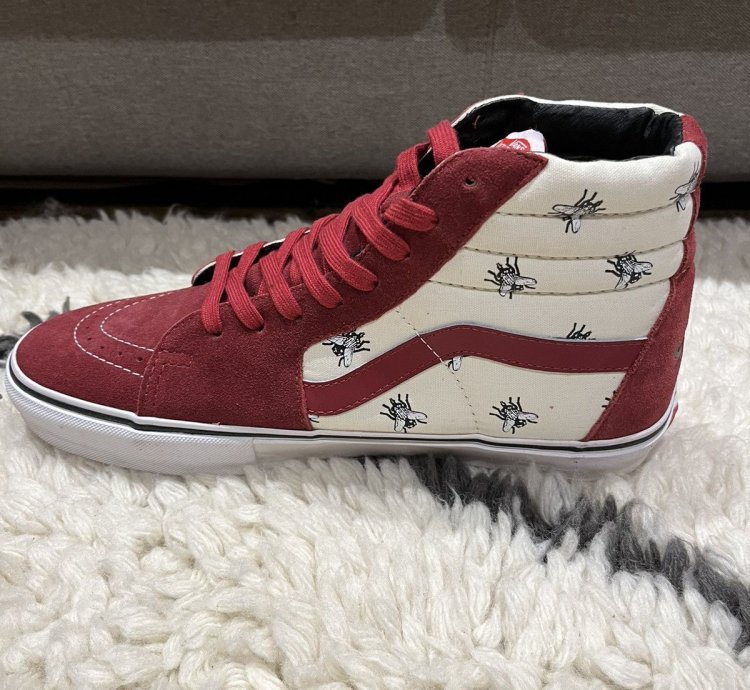 Supreme Vans Flies 2011 Burgundy White New Ds