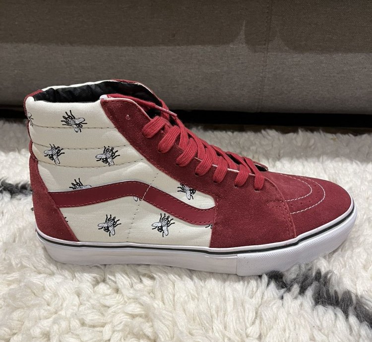 Supreme Vans Flies 2011 Burgundy White New Ds
