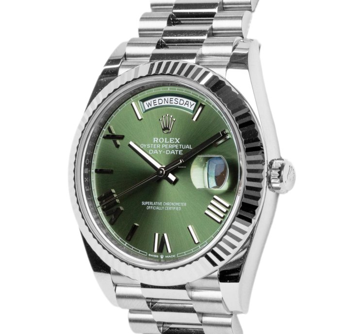 Rolex Day-date 40 2025 Day-date 40 Platinum Olive 228236