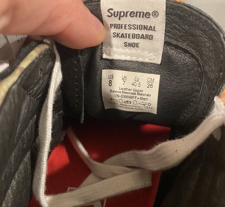 Supreme Vans Pcl High-top
