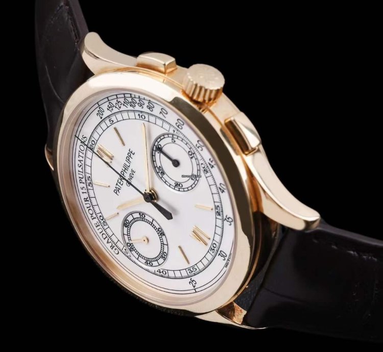 Patek Philippe Chronograph Yellow Gold Manual Mechanical Watch 39mm Chronograph