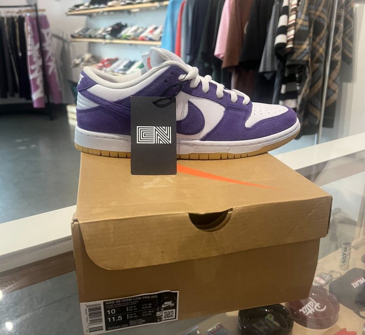 Size 10 Nike Sb Dunk Low Purple Suede