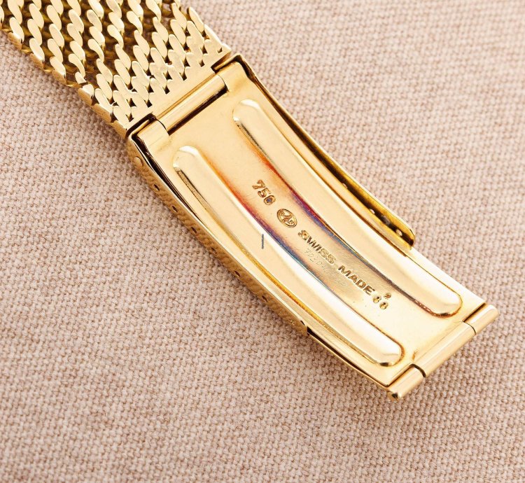 Patek Philippe Chronograph Yellow Gold Tasti Tondi Chronograph Watch Ref 1463 On Gay Freres Bracelet
