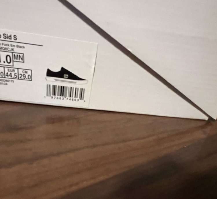 Supreme Vans Skate Sid Fuck Em Pack - Black Size 11