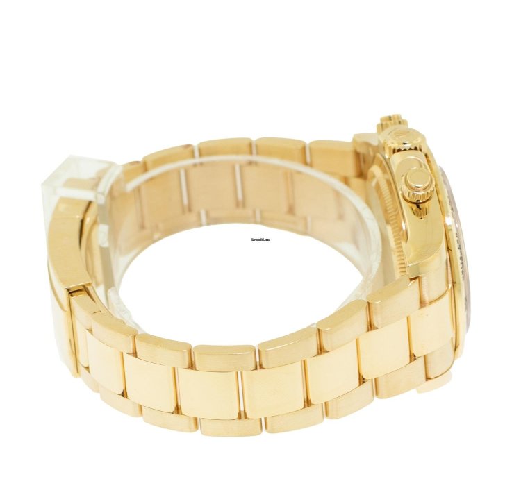 Rolex Daytona 40mm Yellow Gold White Index Dial Gold Bezel 126508