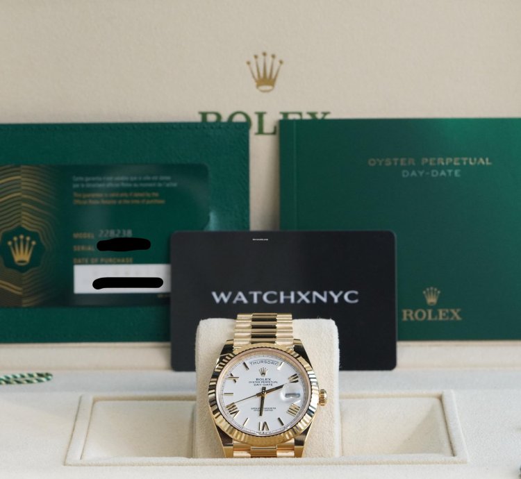 Rolex Day-date 40 2025 Unworn White Roman Numeral Daydate 40mm 228238