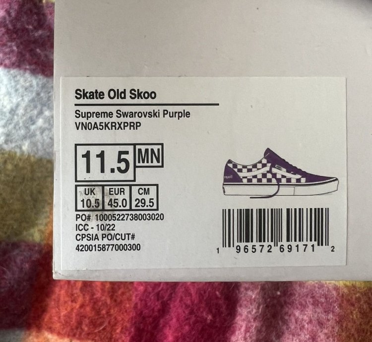 Supreme Vans Swarovski Old Skool