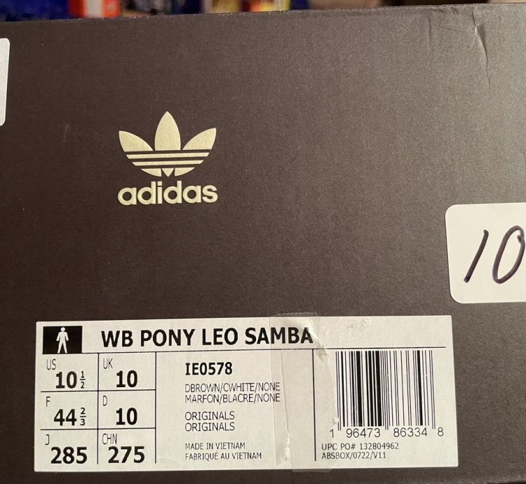 Brand New Wales Bonner Adidas Samba Pony Hair Leopard