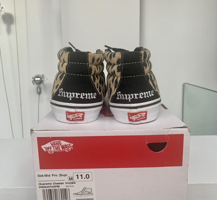 Supreme Vans Velevet Opard Black