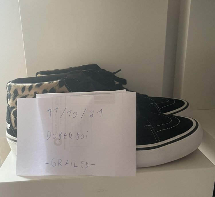 Supreme Vans Velevet Opard Black