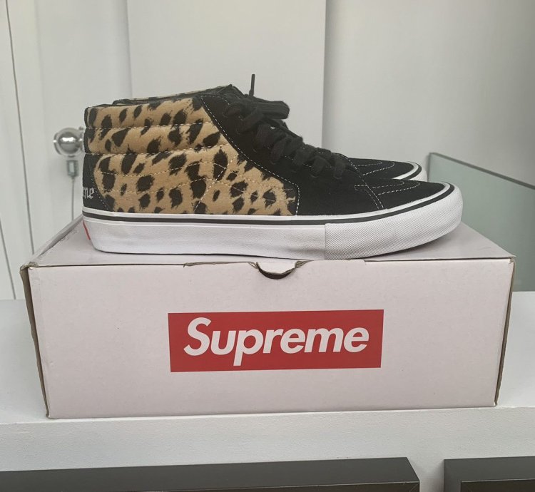 Supreme Vans Velevet Opard Black