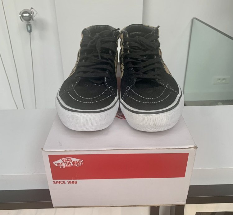 Supreme Vans Velevet Opard Black