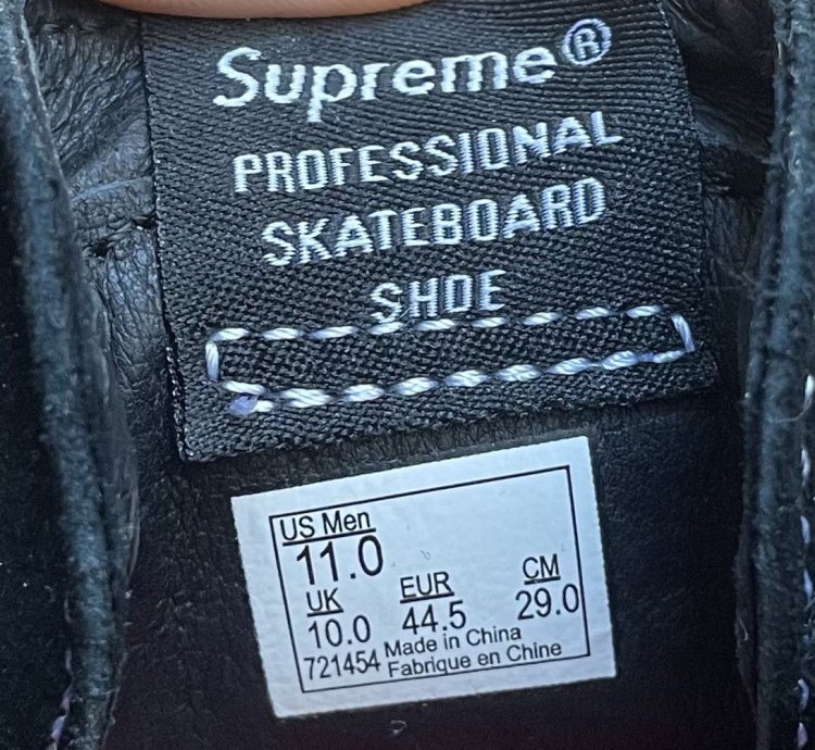 Supreme Vans Velevet Opard Black