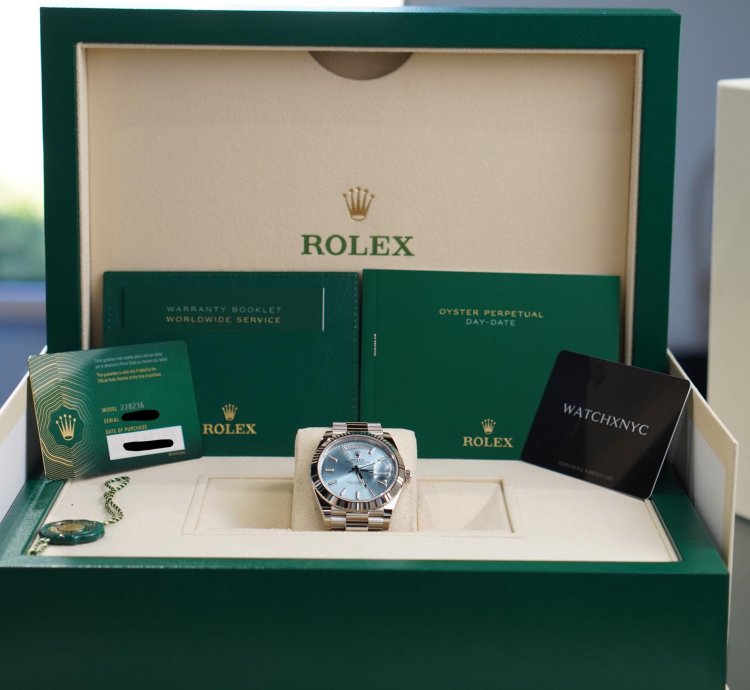 Rolex Day-date 40 2025 Unworn Day-date 40 Platinum Ice Blue Dial