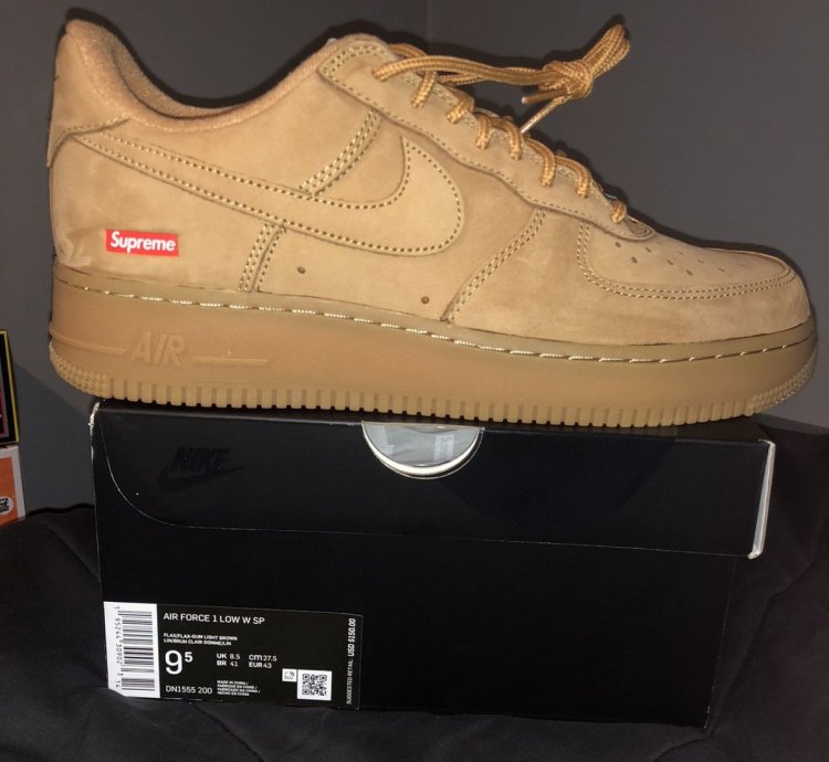 Supreme Wheat Nike Air Force 1 Low