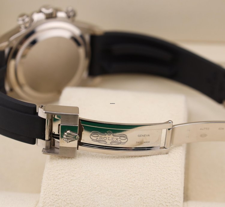 Rolex Daytona Baby Le Mans White Gold Oysterflex Black Dial 126519ln 2024