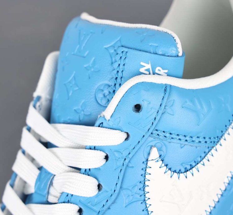 Louis Vuitton X Nike Air Force 1 University Blue