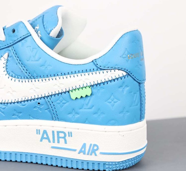 Louis Vuitton X Nike Air Force 1 University Blue