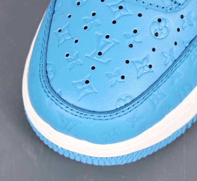 Louis Vuitton X Nike Air Force 1 University Blue