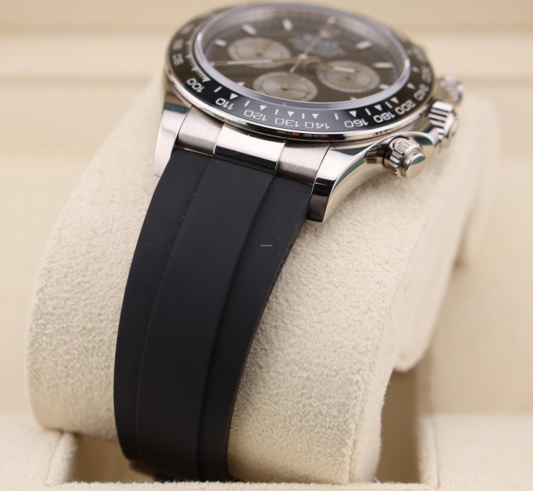 Rolex Daytona Baby Le Mans White Gold Oysterflex Black Dial 126519ln 2024