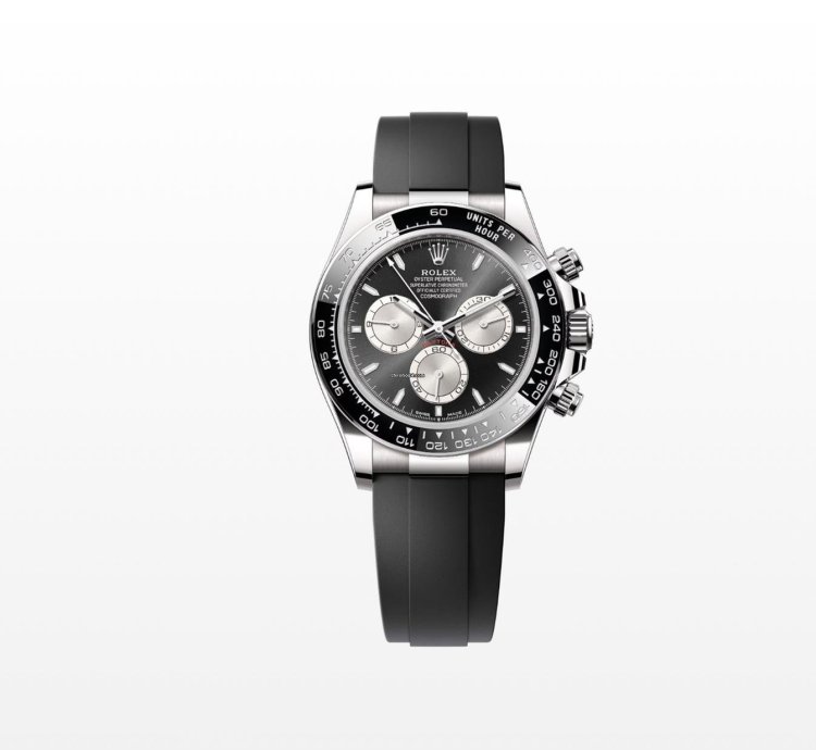 Rolex Daytona Baby Lemans Black Dial White Gold New Unworn 126519ln