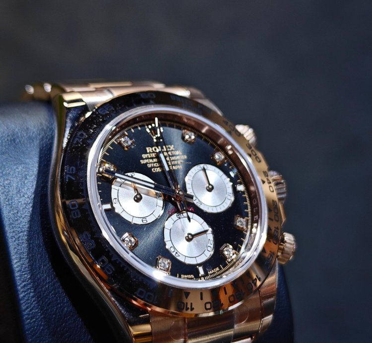 Rolex Daytona Basel One 126505ln Black Dial Diamond Rose Gold 40mm