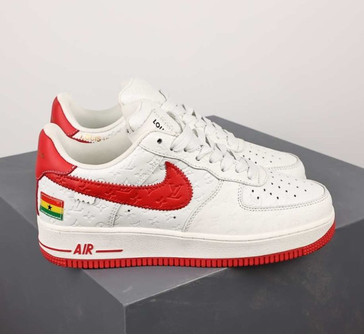 Nike Air Force 1 Low Louis Vuitton Red White