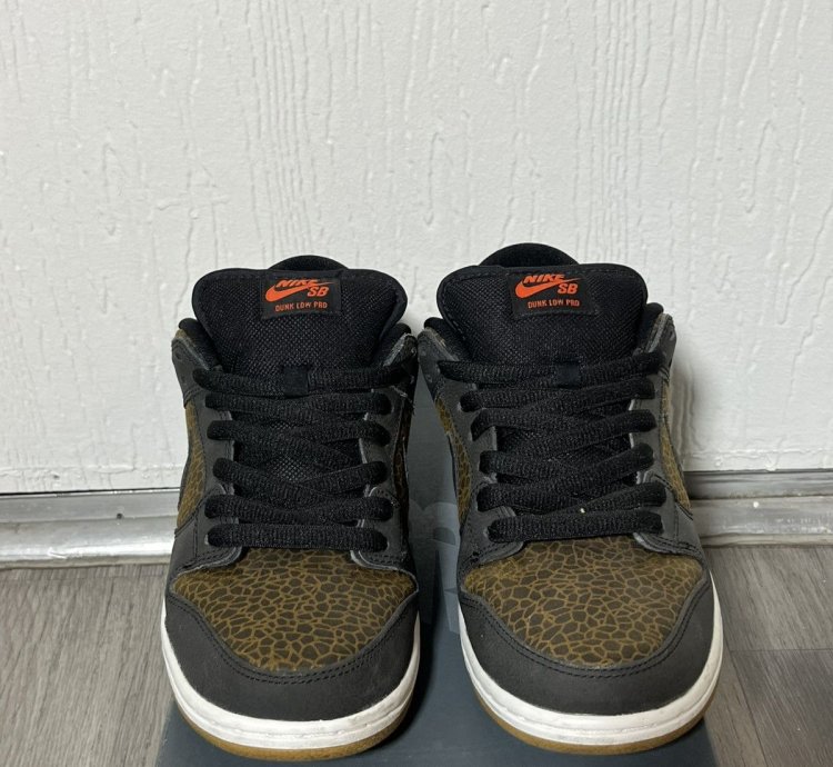 Size 8 5 - Nike Sb Dunk Low Giraffe Print 2014 Sneakers