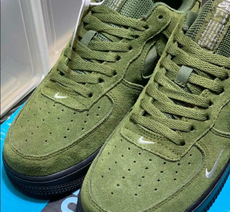 Nike Air Force 1 Low Olive Suede