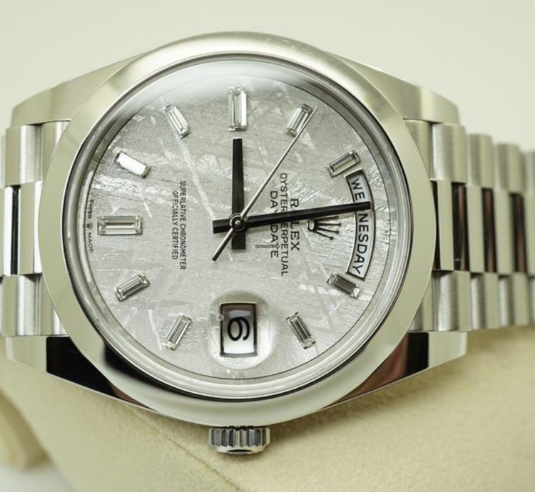 Rolex Day-date 40 228206 Meteorite 2022 Neu Full Set