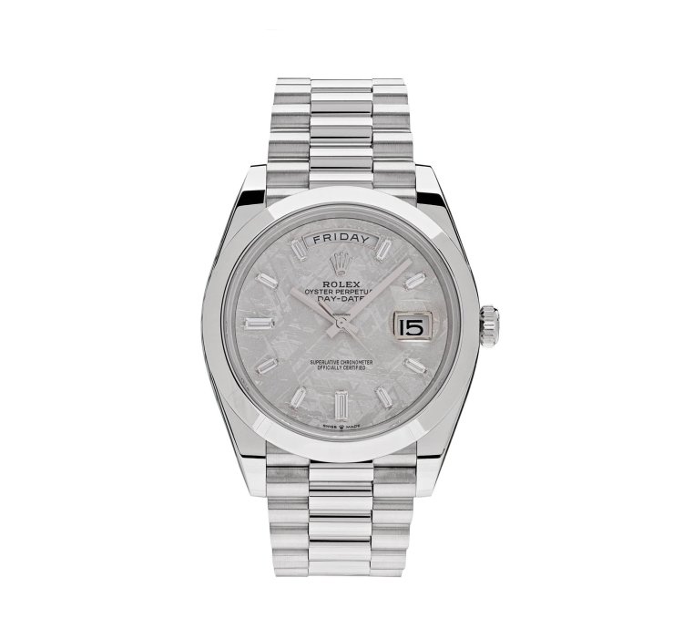 Rolex Day-date 40 228206 Platinum Meteorite Diamond Dial